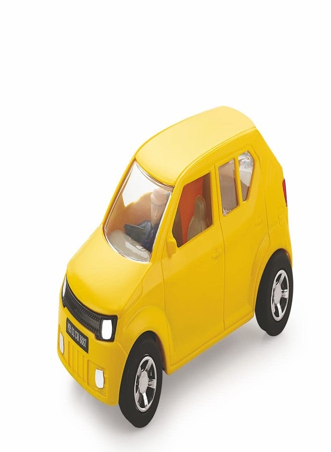 Shinsei Goods Carrier Maintenance Free Pullback Spring Action Race Toy Gift for Boys 3+ Years. Strong ABS Plastic, NO Sharp Edges, BIS Certified. Pack of 1, Color Yellow - Image 1